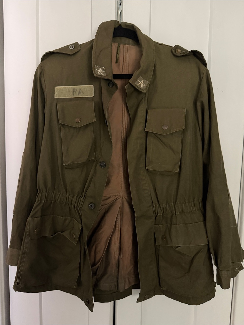 Vintage Italian military field jacket medium - olive green